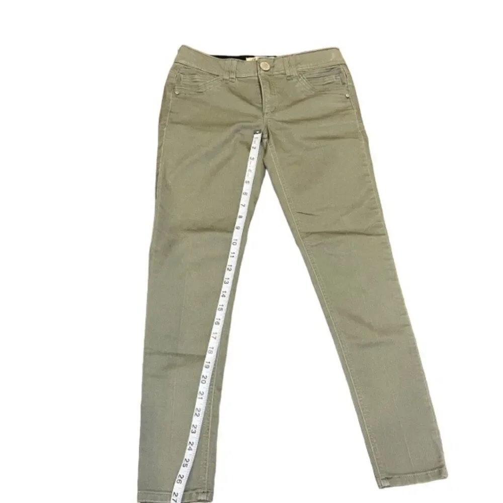 Democracy Ab Technology Olive Women's Jeans Size 2 - Picture 6 of 8